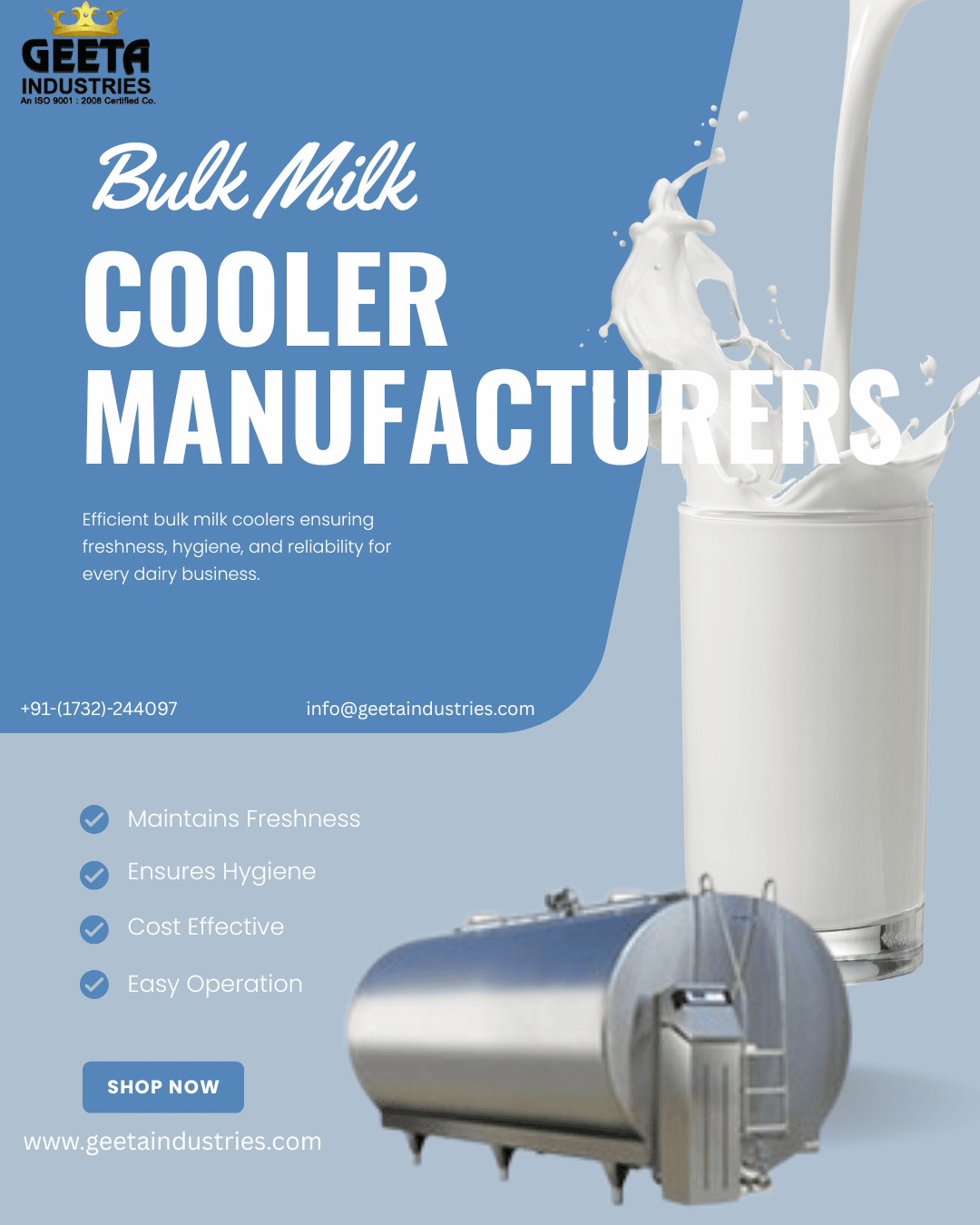Bulk Milk Cooler